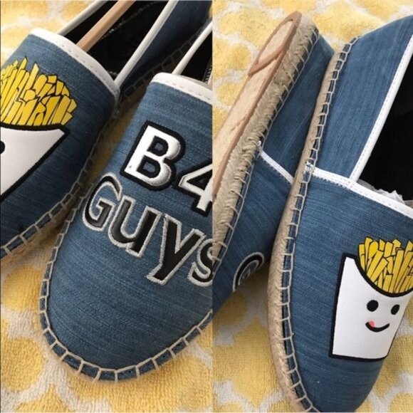 Sam Edelman Leni Fries B4 Guys Espadrilles Denim Slip-On Shoes 8.5 - Picture 4 of 6